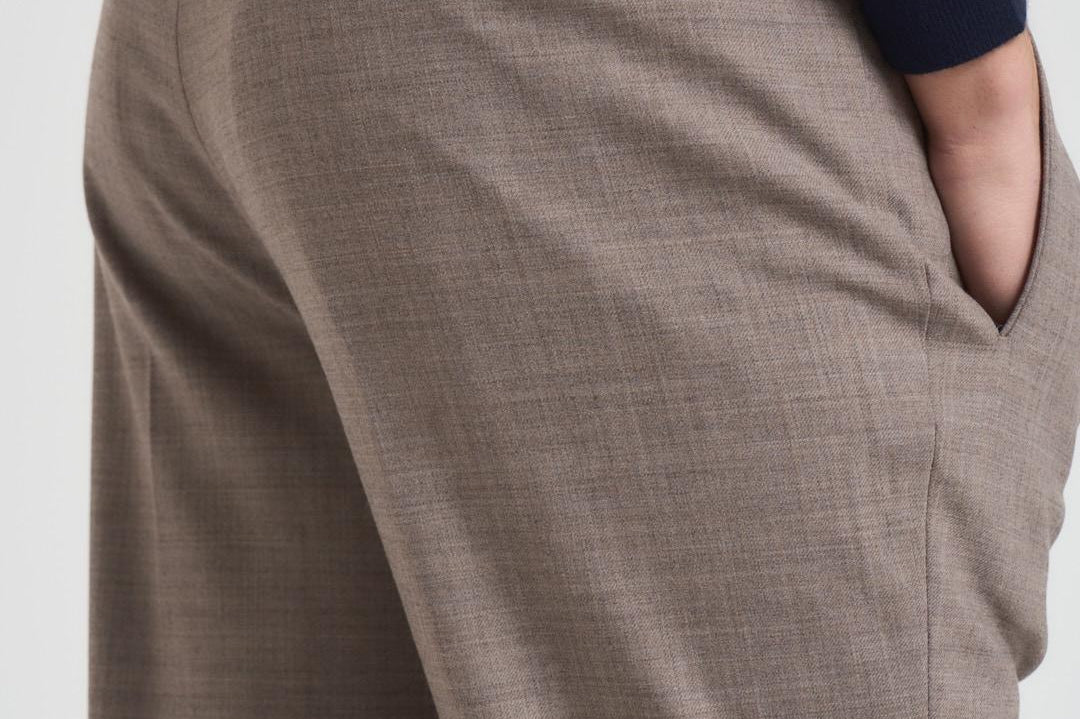 Pantalone uomo chino tortora RETRO BN7000XLTBROWN BERWICH 