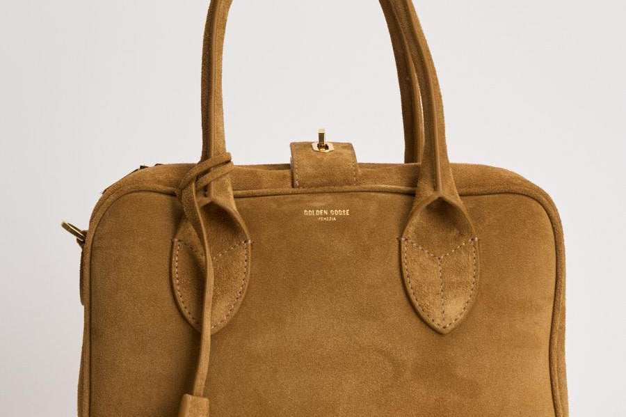 Borsa donna Vita in suede cammello GWA00470 A00079855303 GOLDEN GOOSE 
