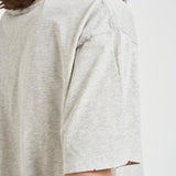 T-shirt donna girocollo grigio melange 12557 GRM1GREY MELANGE ANINE BING 