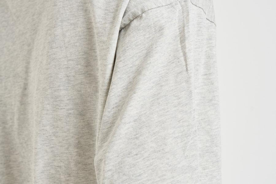 T-shirt donna girocollo grigio melange 12557 GRM1GREY MELANGE ANINE BING 