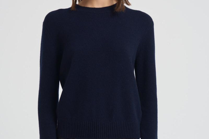 Maglia donna girocollo Mable blu notte 2022117 NAVY LISA YANG 