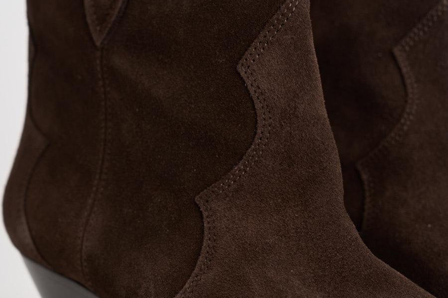 Stivali donna in suede testa di moro BO0002FA A1A03S50CL ISABEL MARANT 