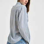 Camicia donna Nath azzurra a righe CH0131FF D1I04E30BU MARANT ETOILE 
