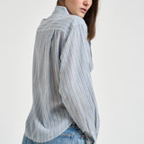 Camicia donna Nath azzurra a righe CH0131FF D1I04E30BU MARANT ETOILE 
