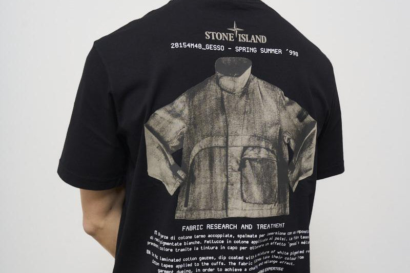T-shirt uomo girocollo nera 2100037 S0091V0029 STONE ISLAND 