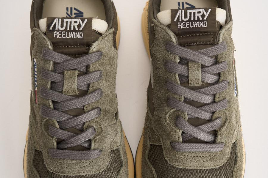 Sneakers uomo reelwind low verde militare WWLM UT52 AUTRY 