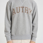 Felpa uomo College grigia SWPM U4HX AUTRY 