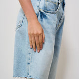 Bermuda donna in denim chiaro LEA 8662 ICON DENIM 