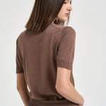 T-shirt donna in maglia tortora 850304 ZA492Z3560 ZANONE 