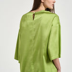 Blusa donna in seta verde brillante 14580 6028 FORTE FORTE 