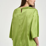 Blusa donna in seta verde brillante 14580 6028 FORTE FORTE 