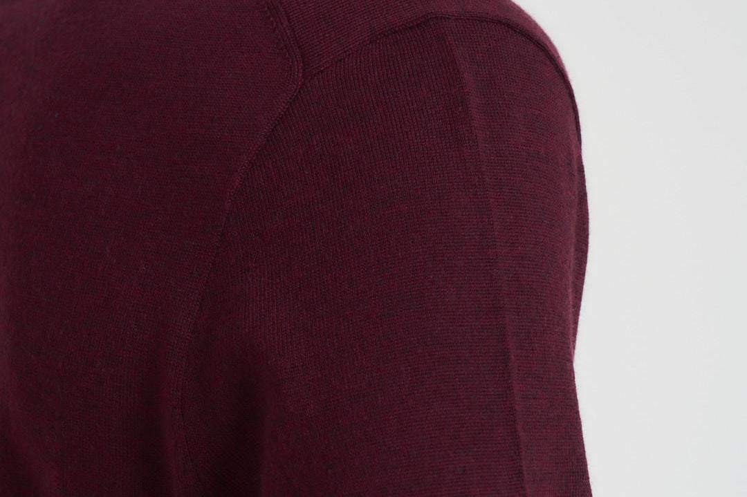 Maglia uomo in lana a girocollo bordeaux 710946143 005 RALPH LAUREN 