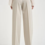 Pantalone donna con pieghe grigio 106607A18E PAULAI18 PINKO 