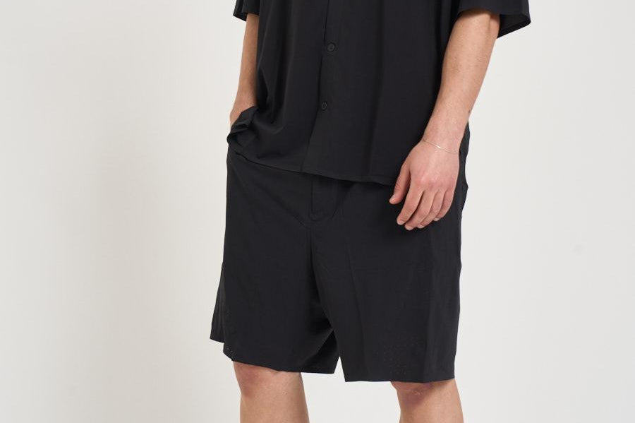 Camicia uomo a manica corta nera KF6044 BLACK Y-3 