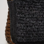 Pochette donna Hafa in rafia nera HAFA BLACK IBELIV 