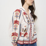 Camicia donna fantasia ricamata 332385 MARYS FARM RIO GLOBAL 