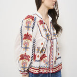 Camicia donna fantasia ricamata 332385 MARYS FARM RIO GLOBAL 