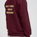 Felpa uomo girocollo bordeaux SW149 CO127WINE DROLE DE MONSIEUR 