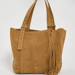 Borsa donna 24/7 in suede cammello GWA00785 A00079455303 GOLDEN GOOSE 