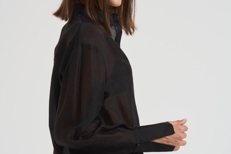 Camicia donna trasparente nera. 14096 8003NERO FORTE FORTE 