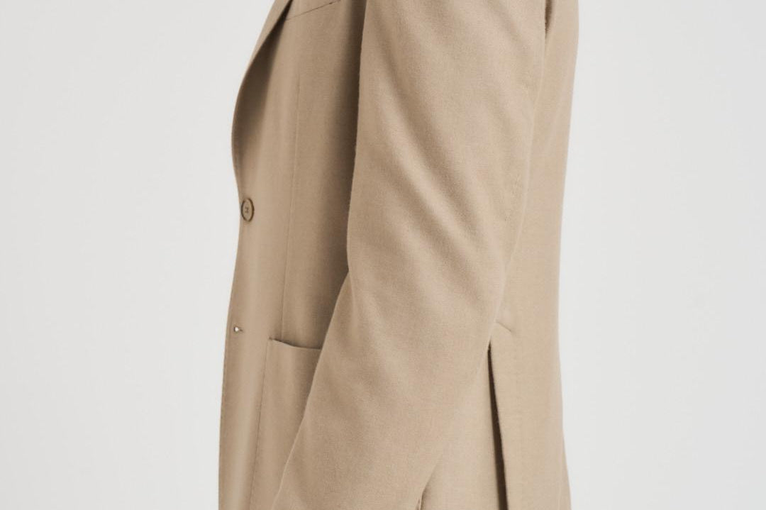 Giacca uomo monopetto in lana beige 2884 555095 L.B.M. 