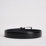 Cintura uomo in pelle nera F00135 NERO ACCADEMIE TESSILI 