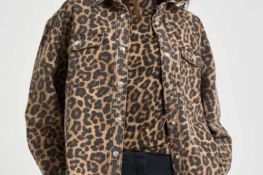 Giacca donna Paxton animalier 12096 MTL59BLACKLEOPARD ANINE BING 