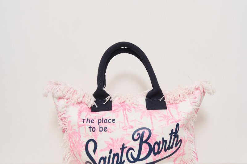 Borsa donna Vanity fantasia palme rosa VANITY 04615H MC2 SAINT BARTH 