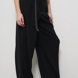Pantaloni donna neri baggy NEOTTIA 1032701 MAX MARA STUDIO 