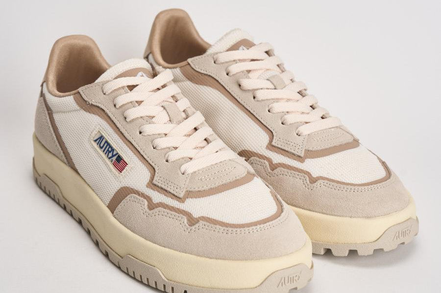 Sneakers uomo Wild pace beige e bianca LDLM AK03 AUTRY 