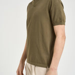 Polo uomo in maglia verde SLOANCOTTON 52 MC2 SAINT BARTH 