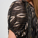 T-shirt donna Sonae fantasia nera HT0607FA C1J16IBKEC ISABEL MARANT 