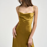 Abito donna lungo oro 626SS6809S GOLDEN DANAME 