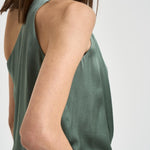 Top monospalla Carmita donna verde salvia Y6SM03 S29 SEMICOUTURE 