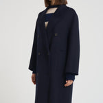 Cappotto donna doppiopetto blu notte JULIE NAVY BLUE ACCADEMIE TESSILI 
