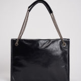 Borsa donna Venus Gotham Large a spalla in pelle lucida nera B02212GOT NERO ORCIANI 