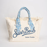 Borsa donna Vanity panna e celeste VANITY 09243L MC2 SAINT BARTH 