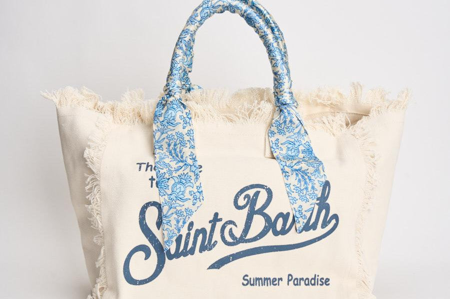 Borsa donna Vanity panna e celeste VANITY 09243L MC2 SAINT BARTH 