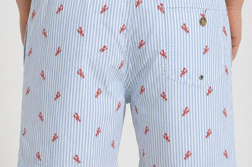 Costume uomo Aragosta a righe azzurro WATERLOB 30 MC2 SAINT BARTH 