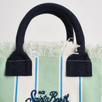 Borsa donna colette a righe verde e bianca COLETTE 00937L MC2 SAINT BARTH 