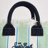 Borsa donna colette a righe verde e bianca COLETTE 00937L MC2 SAINT BARTH 