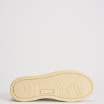 Sneakers donna medalist low in pelle bianca e beige AULW LL87 AUTRY 