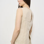 Top donna girocollo beige D312498 BETULLA004 P.a.r.o.s.h. 