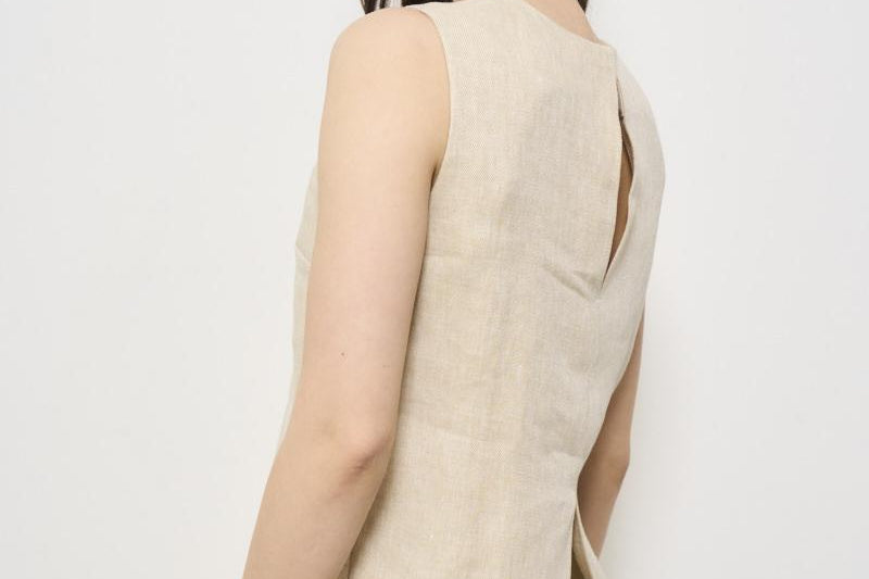 Top donna girocollo beige D312498 BETULLA004 P.a.r.o.s.h. 