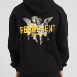 Felpa uomo con stampe nera MLM100370 JETBLACK REPRESENT 