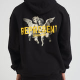 Felpa uomo con stampe nera MLM100370 JETBLACK REPRESENT 