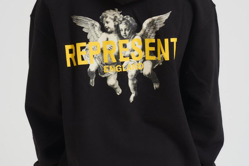 Felpa uomo con stampe nera MLM100370 JETBLACK REPRESENT 