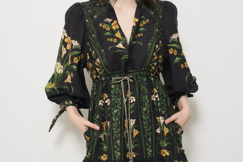 Abito donna mini fantasia 332308 FLOWERS FARM RIO GLOBAL 