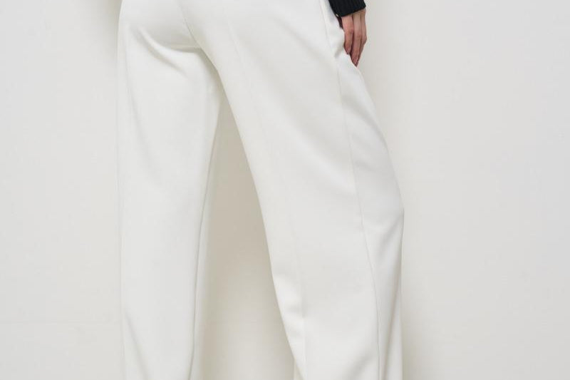 Pantalone donna bianco gamba dritta PA081 360 ELISABETTA FRANCHI 