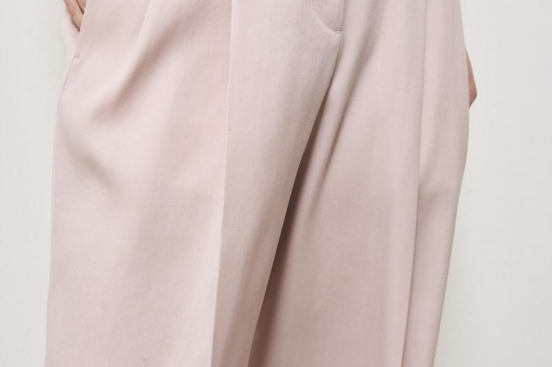 Pantalone donna wide leg rosa GWP01203 P00196525235 GOLDEN GOOSE 